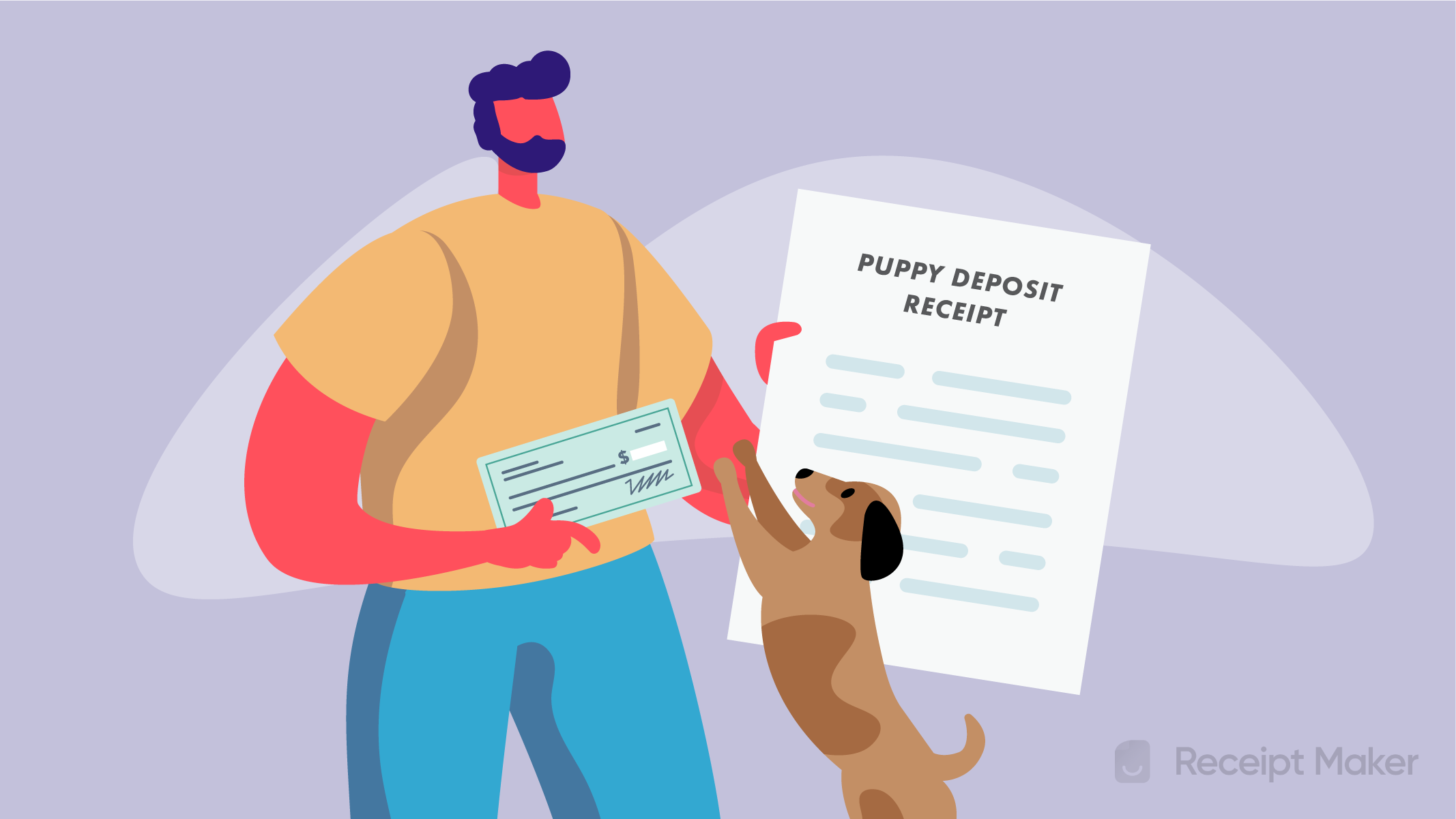 man-with-puppy-holding-check-and-puppy-deposit-receipt